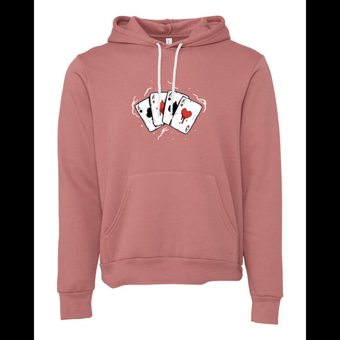 Cartoon Playing Cards A Decal Bella canvas hoodie 3719